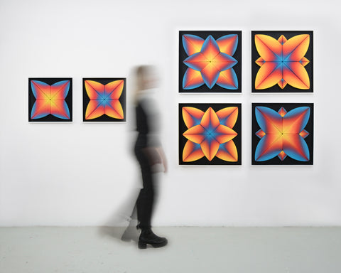 GOLDEN SET - all 6 Kaleidoscope paintings #1 from all the editions